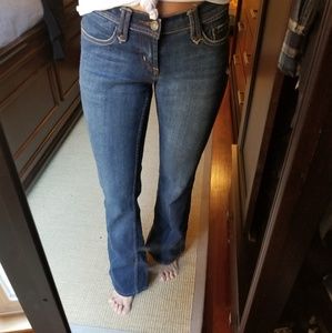 Medium Wash Low Rise Flare Jeans Sz 3